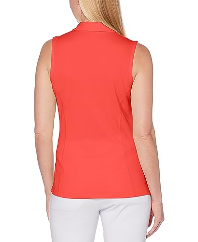 PGA TOUR Women's Airflux Sleeveless Golf Polo Shirt, Liberty, Small