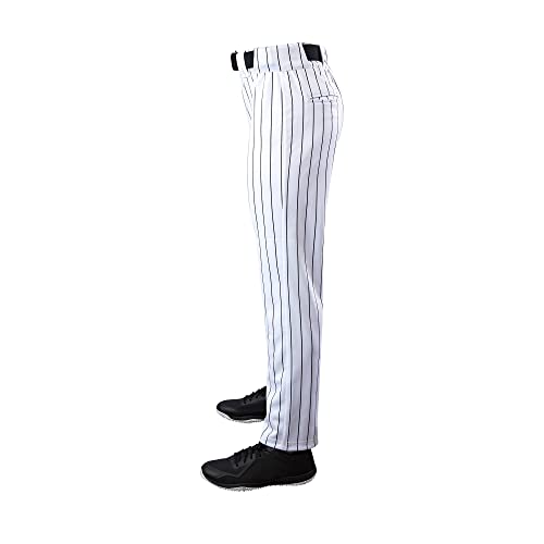 EvoShield Adult Salute Pinstripe Open Bottom Pant - White/Black, Size Small