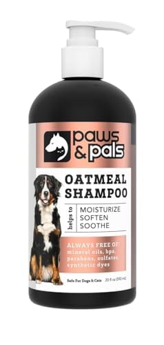 6-in-1 Dog Shampoo and Conditioner for Itchy Skin, Made in USA - 20oz Vet Formula Natural Medicated Best for De-Shedding, Itch Relief, Smelly Odor, Dry Sensitive Skin - Dogs & Cats Oatmeal Pet Wash