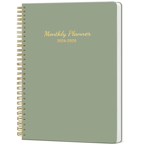 Monthly Planner 2024-2025, 18 Months Planner Calendar 2024-2025, July 2024 - December 2025, 7.4" x 9.6", 24-25 Monthly Calendar Planner, Ideal for School Office Home Planning-Sage Green