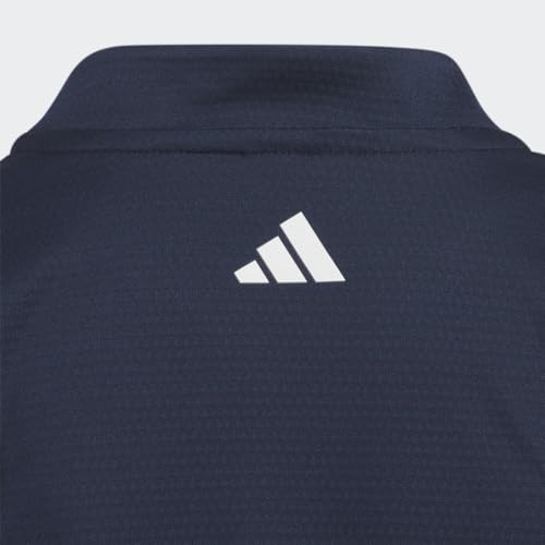 adidas Girl's Standard Heat.RDY Sleeveless Printed Polo Shirt, Collegiate Navy, X-Small