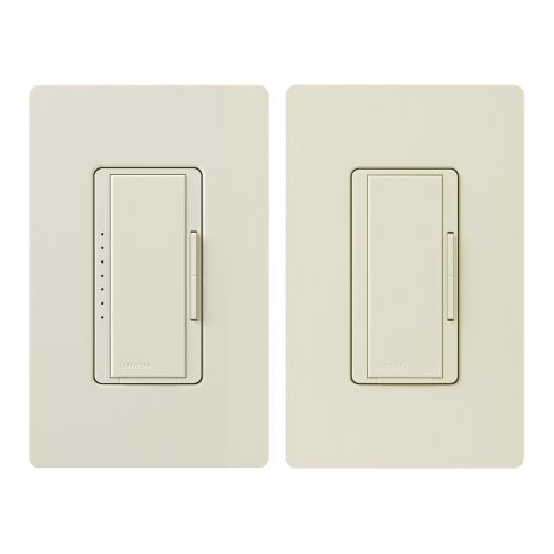 Lutron Maestro LED+ Digital Dimmer Kit for Dimmable LED, Halogen and Incandesent Bulbs | 150-Watt, Multi-Location | MACL-153M-RHW-AL | Almond