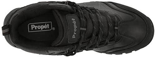 Propét Men's Ridge Walker Force Waterproof Hiking Boots, Black, 9.5,Medium US