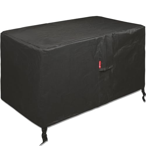 SheeChung Rectangular Fire Pit Cover Fits 40-44 Inch Fire Table-Waterproof Anti-UV 600D Heavy Duty Outdoor Cover for Patio Table Furniture Gas Firepit Deck Box Protector/Storage Cover(44"x28"x25")