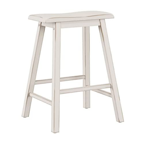 Hillsdale Furniture Hillsdale Clarion Side, Distressed Gray/Sea White Counter Height Table