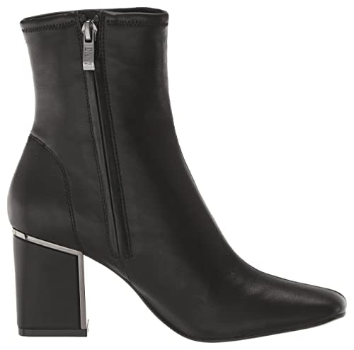 DKNY Women's Nappa Classic Heeled Boot Fashion, Black, 11