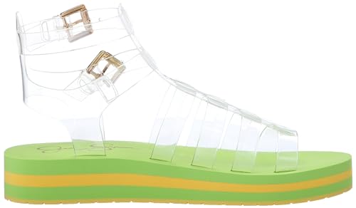 Jessica Simpson Women's BIMALA Sandal-Platform, Bright Green, 5