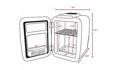 Cooluli Mini Fridge for Bedroom - Car, Office Desk & Dorm Room - Portable 4L/6 Can Electric Plug In Cooler & Warmer for Food, Drinks, Skincare Beauty & Makeup - 12v AC/DC & Exclusive USB Option, White