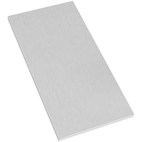 6061 T651 Aluminum Sheet Metal 8" x 12" x 1/2"(12.7MM) Flat Plain Thick Aluminum Plate Covered with Protective Film, 1/2Inch Thick Heat Treatable Rectangle Aluminum Metal Plate for lndustry, DIY