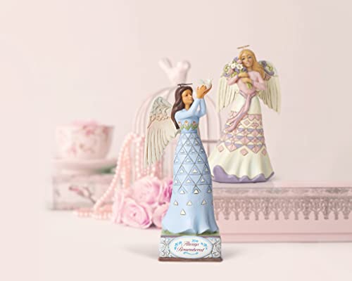 Enesco Jim Shore Heartwood Creek Always Remembered Bereavement Angel Figurine, 9.25 Inch, Multicolor