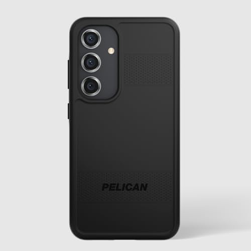 Pelican Protector - Samsung Galaxy S24 Case [6.2"] [16ft MIL-STD Drop Protection] [Wireless Charging] Phone Case for Samsung Galaxy S24 - Slim, Rugged Cover with Anti Scratch Technology - Black