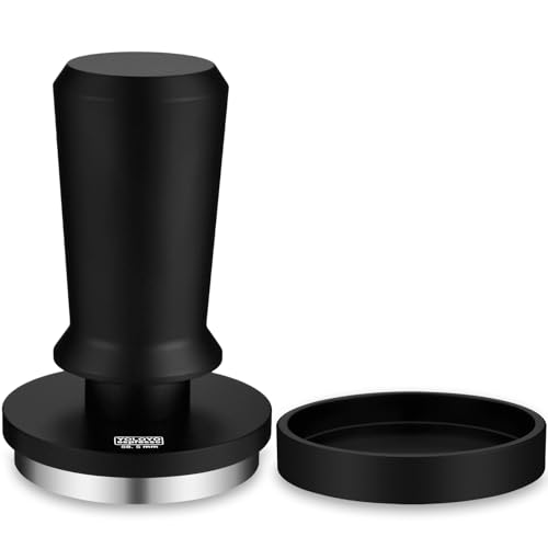 51mm Espresso Tamper, YOLOYO 30lb Consistent Pressure Coffee Tamper, Calibrated Tamper for Espresso Machine 51mm, Spring Loaded Tamper with Stainless Steel Base and Matching Stand