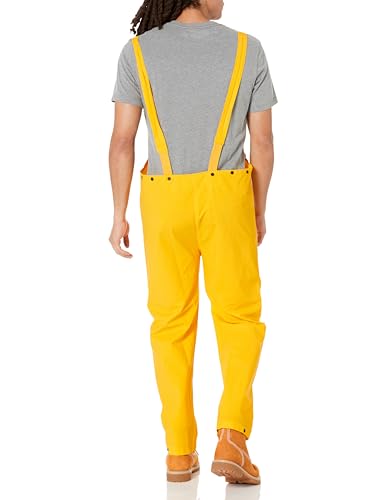 Custom Leathercraft mens Bib powersports rain suits, Yellow, Medium US
