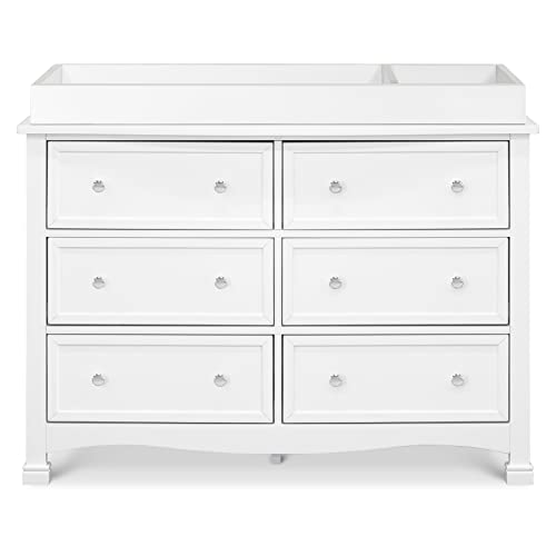 DaVinci Kalani 6-Drawer Double Wide Dresser in White