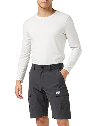 Helly Hansen Men's Standard II Quickdry 11" Cargo Shorts, 980 Ebony, 30