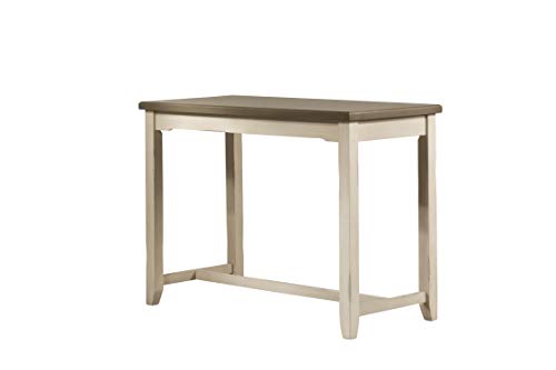 Hillsdale Furniture Hillsdale Clarion Side, Distressed Gray/Sea White Counter Height Table
