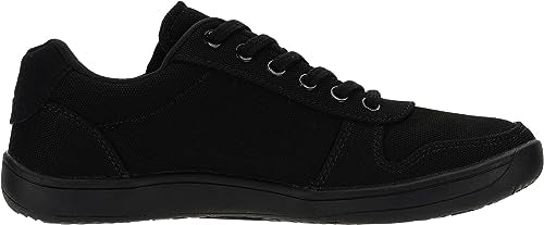 WHITIN Wide Toe Box Barefoot Sneakers for Women Canvas Minimalist Fashion Zero Drop Sole Shoes Size 5.5 Walking Non Slip All Black 36