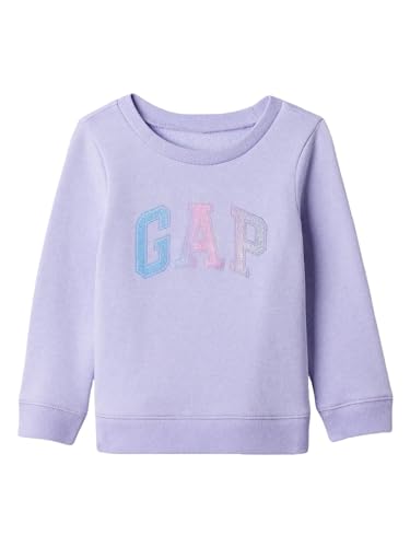 GAP Baby Girls Logo Crew Sweatshirt New Off White 12-18M