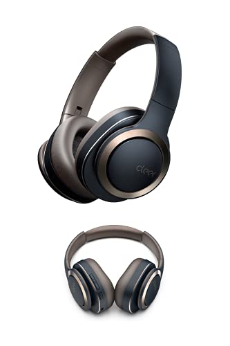 Cleer Enduro ANC Noise Cancelling Over the Ear Bluetooth Headphones with Mic, 60 Hrs Playtime, Noise Canceling, Ambient EQ Modes, Hi-Res Audio, Deep Bass, Multi-Point Connect, Bluetooth 5.0, Dark Navy