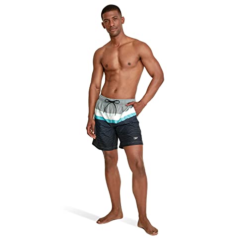 Speedo Men's Swim Trunk Mid Length Redondo Stripe