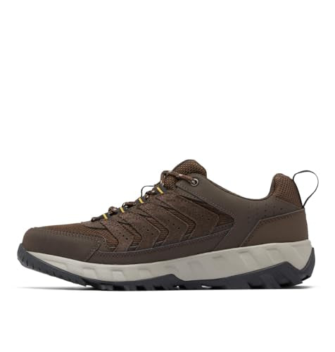 Columbia Men's Strata Trail Low, Cordovan/Golden Yellow, 10