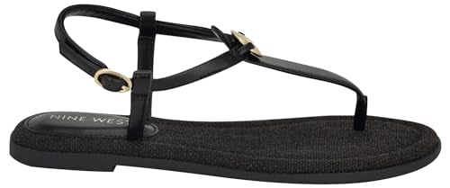 Nine West Women's Dayna Sandal, White 140, 10