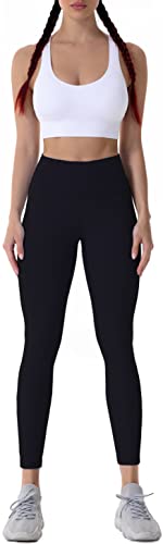 Sunzel Workout Leggings for Women Squat Proof High Waisted Yoga Pants 4 Way Stretch, Buttery Soft Sunzfly 28" Charcoal Gray Large