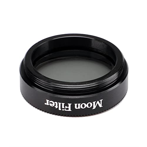 Starboosa 1.25 Inch Moon Filter Aluminum Frame Light Pollution Filter for Telescope Eyepieces