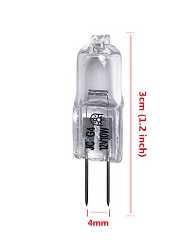 Vstar Q20/G4/CL/12V,10 Watt,T3 JC Type,12 Volt,Clear,G4 Bi-pin Base,Halogen Light Bulb(20 Pack)