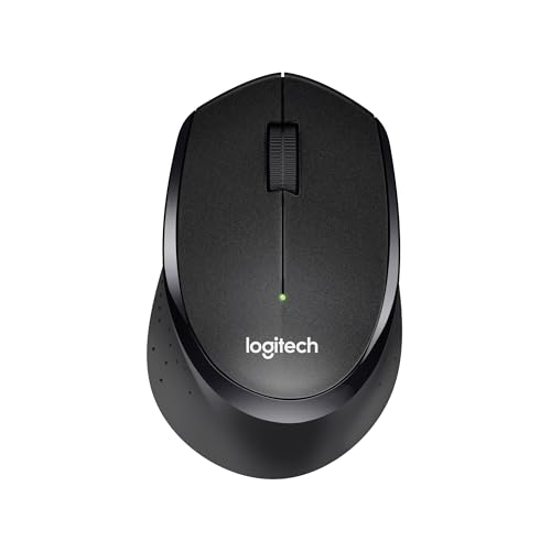 Logitech M330 SILENT Wireless Mouse, 2.4GHz with USB Receiver, Optical Tracking, Quiet & Lightweight, Long Battery Life, for PC, Mac, Laptop, Chromebook - Black