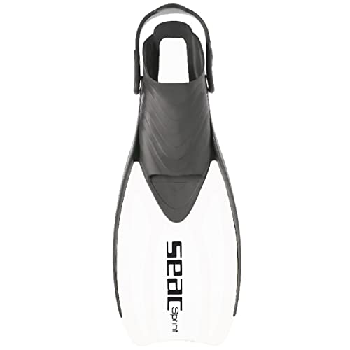 Seac Sprint Snorkeling Fins - Black, Large/X-Large