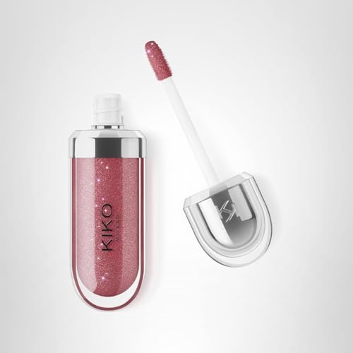 KIKO Milano 3D Hydra Lip Gloss – High Shine, Hydrating, Plumping, Non-Sticky, Moisturizing Lip Makeup – 22 Sparkling Red Garnet – 6.5ml