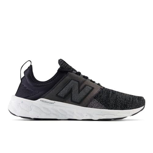 New Balance Men's Fresh Foam X Cruz Artisan V3 Running Shoe, Black/Phantom/Magnet, 10 Wide