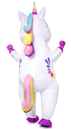 Gootus Inflatable Unicorn Costume for Adult - Funny Halloween Inflatable Costumes for Men Women, Blow Up Costume for Halloween Party Cosplay