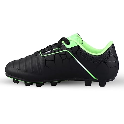 Vizari Catalina Firm Ground Soccer Shoes for Kids | Durable Football Shoes for Boys & Girls | Lightweight, Wide & Comfortable Soccer Cleats with Padded Heel, & Rubber Outsole for Outdoor Play