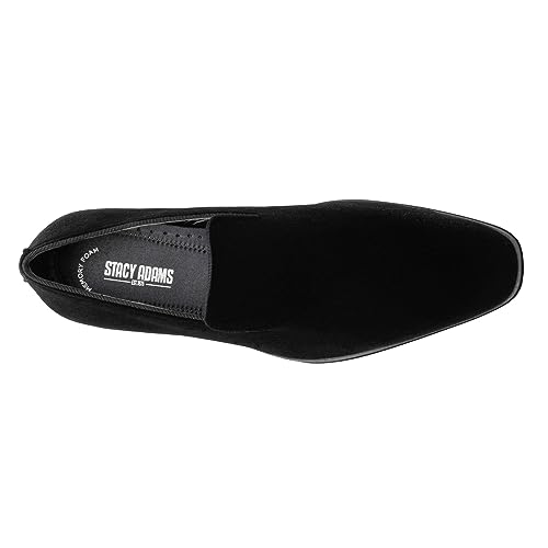 Stacy Adams Men's Savian Velour Slip-On Loafer, Emerald, 12