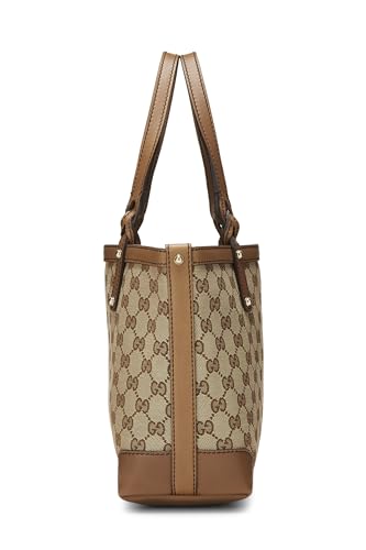 Gucci, Pre-Loved Original GG Canvas Craft Tote Small, Brown