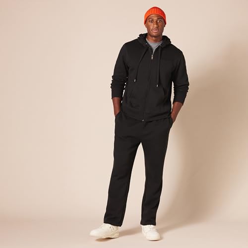 Amazon Essentials Men's Full-Zip Fleece Hoodie (Available in Big & Tall), Olive Heather, Small