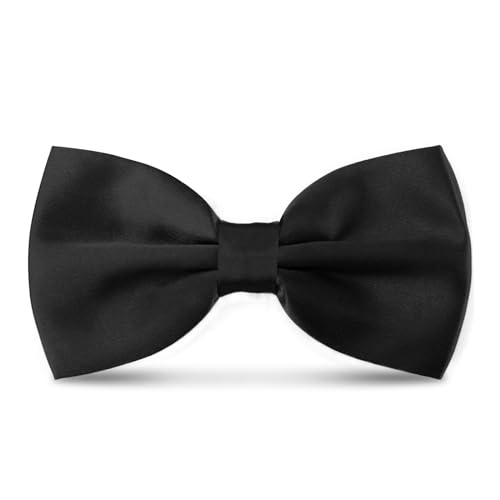 Men Bow Tie Adjustable Length Wedding Male Fashion Boys Satin Bowties one size Navy