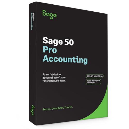 SAGE 50 PRO ACCOUNTING 2024 U.S. 1-USER 1-YEAR SUBSCRIPTION