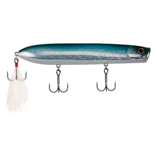 Berkley Cane Walker Topwater Fishing Lure, Blue Bullet, 5/6 oz, 125mm Topwater, Heavy Tail Weight for Long-Distance Casting, Equipped with Fusion19 Hook