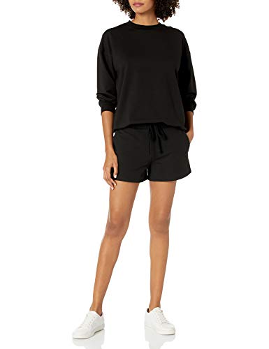 The Drop Women's Elaina Pull-On French Terry Sweatshort, Coffee Bean, 5X, Plus Size