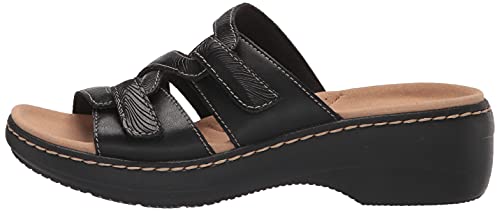 Clarks Women's Merliah Karli Sandal, Black, 8