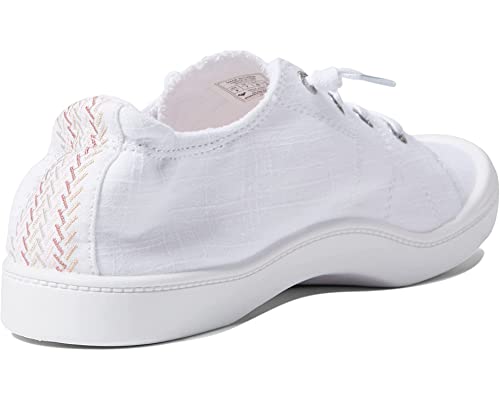 Roxy Women's Bayshore Loafer Flat, Alloy/White Plus, 9