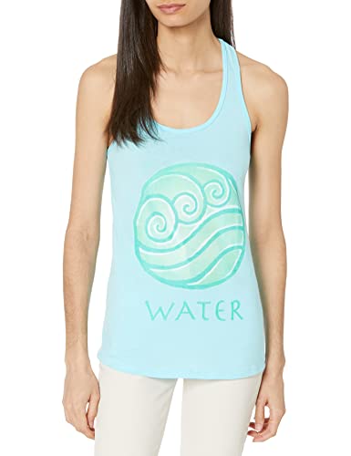 Nickelodeon womens Avatar the Last Airbender Water Element Junior's Racerback Tank Top Shirt, Cancun, X-Small US