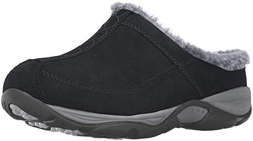 Easy Spirit Women's Black/Dark Grey Suede Exchange Mule - 7.5 B(M) US