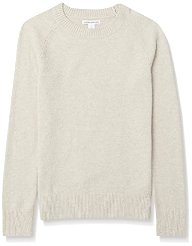 Amazon Essentials Women's Classic-Fit Soft Touch Long-Sleeve Crewneck Sweater, Sage Green Heather, Small
