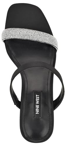 Nine West Women's SHIMME Heeled Sandal, Silver 040, 10