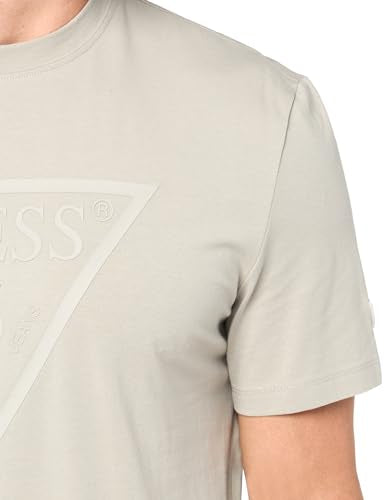 GUESS Men's Eco Tonal Logo Short Sleeve T-Shirt Black