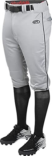 Rawlings Mens Lnchkpp Pant, Grey/Black, Small US